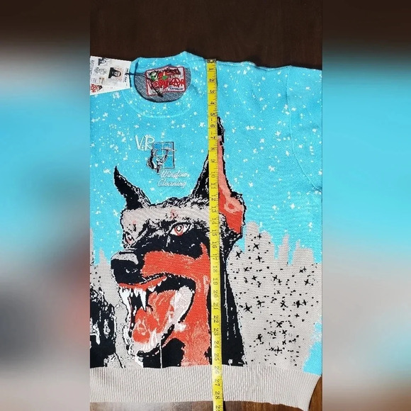 VERY RARE By‎ Raf Reyes "Rapid Dog" Knit Long Sleeve Size XL NWT - Picture 12 of 12